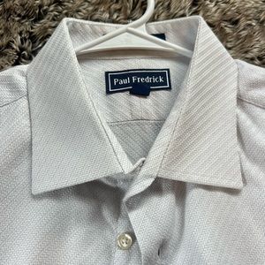 Textured weave paul Fredrick dress shirt